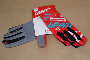 LEATT　モトクロス　オフロード　バイク　グローブ手袋　赤青　サイズL　G-26