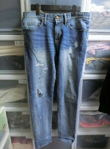 Number Nine DENIM LOVELESS GUILD PRIME 1stデザイン復刻版 ダメージ デニム ジーンズ M インディゴ ナンバーナイン