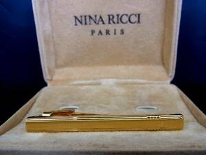 ◎№4577◎■新品■ニナリッチ【NINA RICCI】【ゴールド】■ネクタイピン♪