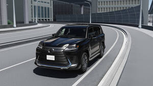 ☆ モデリスタ LEXUS LX600 エアロ2点セット グラファイトブラックガラスフレーク(223) 塗装済品 / 3BA-VJA310W ☆