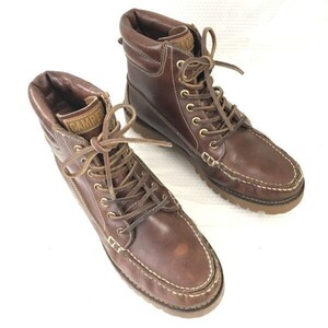 ポルトガル製☆カンペール/CAMPER☆本革/トレッキング/ワークブーツ【41/26.0/茶/BROWN】Shoes◎bWB95-3