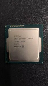 CPU インテル Intel Core I7-4770K プロセッサー 中古 動作未確認 ジャンク品 - A585