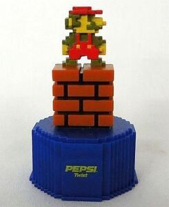 中古ペットボトルキャップ 1.MARIO STAND 「スーパーマリオブラザーズ」 ペプシ ドットボトルキャップ