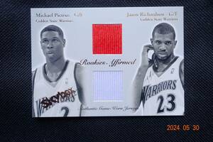 Mickael Pietrus/Jason Richardson 2003-04 Skybox Autographs Rookies Affirmed Game-Used #374/500