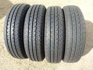 ☆殆ど新品バリ山！イボ付き　YOKOHAMA BluEarth-Van RY55　軽バン用１４５/８０R１２　80/78N　LT　製造2022年　４本セット☆