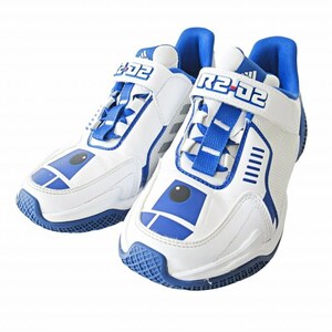 アディダス adidas ×STARWARS スターウォーズ FV5788 R2-D2 トレーニングシューズ ジュニア 4UTURE RNR スニーカー ホワイト ブルー 4