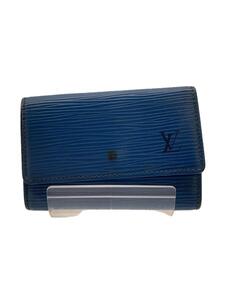 LOUIS VUITTON◆ミュルティクレ6_エピ_BLU/レザー/BLU/レディース