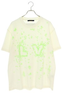 ルイヴィトン Tシャツ 22AW RM222M NPL HNY14X サイズ:XL LVスプレッドエンブロイダリーTシャツ 中古 SB01