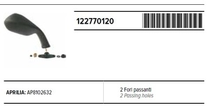 RMS 12277 0120 社外 外装 ミラー 右 RS50 95-05