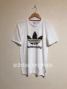 【新品】 adidas originals skateboarding CMO 3.0 T アディダス オリジナルス スケートボーディング Tシャツ サイズO 半袖 白 迷彩 DH3909