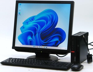 Lenovo ThinkCentre M710q 10MQ-A0CMJP ■ 19インチ 液晶セット ■ i5-6400T/4G/SSD128/省スペース/最新OS搭載/Windows 11 デスクトップ