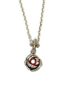 ROSHRose Charm Garnet Pendant//ネックレス/SV925/カラーストーン/トップ有