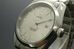 LVSP6-6-43 7T064-2 OMEGA オメガ 腕時計 シーマスター アクアテラ デイト クォーツ 約112g メンズ シルバー 文字盤シルバー ジャンク