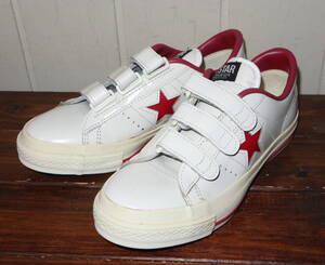 数回着用程度　1990年代　日本製　converse　コンバース　ONE STAR　ワンスター　ベルクロ　5.5　／　23.5 24 24.5　5 1/2　レディース