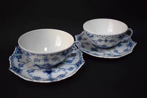 Nordic　Denmark　Royal Copenhagen　full-lace　tea cup＆saucer tablewear ティーカップ＆ソーサー　ロイヤルコペンハーゲン 北欧　食器