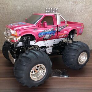 売り切り！タミヤ TAMIYA 1/10 電動RC 4×4×4 モンスターピックアップ ジャガノート2 フォード F-350 美品 絶版 当時物 希少 ラジコン