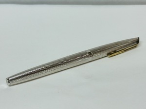 WATERMAN ウォーターマン 万年筆 EF ペン先18K 750 シルバー色 保管品 です