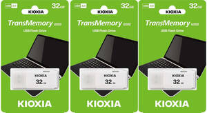 3個 東芝・キオクシア32GB【USBメモリLU202W032GG4】
