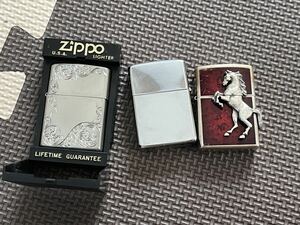 Zippo 3個喫煙具 オイルライター ジッポー 