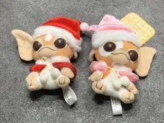 グレムリン ギズモ サンタ帽子 ぬいぐるみ マスコット 2体セット