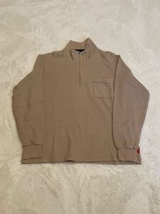 MIZUNO ミズノ ワッフル生地 ハーフジップセーター size M