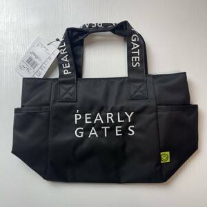 新品正規品 限定色　パーリーゲイツ 定番　カートバッグ ブラック　トートバッグ　pearlygates ラウンドバッグ