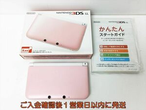 【1円】ニンテンドー3DSLL 本体 セット ピンク/ホワイト 任天堂 SPR-001 初期化/動作確認済 3DS LL EC21-009rm/F3