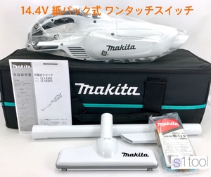 新品 マキタ 充電式クリーナ CL142FDZW 本体のみ + クリーナ用ソフトバック A-67153 ( 紙パック式 14.4V 本体 充電式クリーナー A67153 )