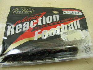 清水盛三 エバーグリーン リアクションフットボール 3/8 アメリカンクロー② 新品 Evergreen ReactionFootball Mo-Do Custom RubberJig