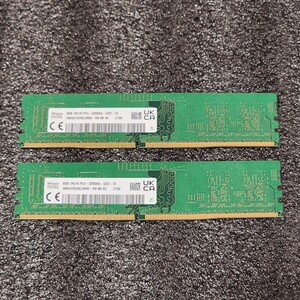 SK HYNIX DDR4-3200MHz 16GB (8GB×2枚キット) HMAA1GU6CJR6N-XN 動作確認済み デスクトップ用 PCメモリ 