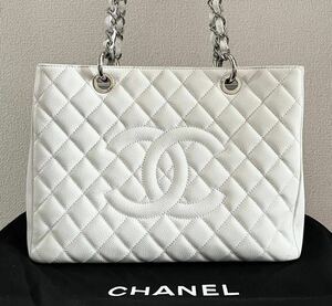 CHANEL シャネル マトラッセ　キャビア　チェーン　トート　GST