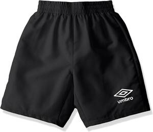 【KCM】Z-umbro-166-150★展示品★【UMBRO/アンブロ】ジュニア　プラクティスクロスパンツ サッカー　UBA7645JP　ブラック　サイズ 150