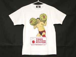 ■送料無料■プロレス ノア NOAH 桜庭 FOOD ACTION NIPPON Tシャツ フリーサイズ (m-26)