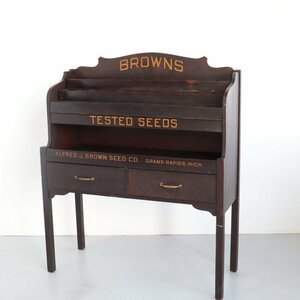 1910s Alfred J. Brown Seed Co キャビネット【#4895】ストアディスプレイ 店舗什器 USA アメリカ アンティーク ヴィンテージ