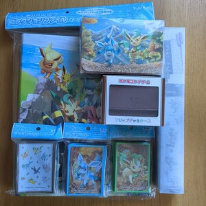 ポケモンカードゲーム イーブイ サプライ　7点セット　フリップデッキケース　コレクションファイル　プレイマット