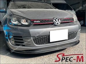 VW ゴルフ6 Golf6 GTI MK6 2010-2013 カーボン フロントバンパースポイラー