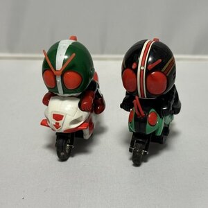 【現状品】かっとびライダー/仮面ライダー/新サイクロン号&新二号/当時/ビンテージ/仮面ライダーSD/ブラック/バトルホッパー