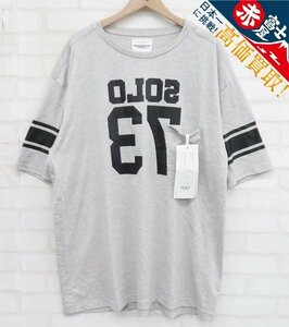 8T1107/The soloist SOLO 73. oversized s/s pocket tee sc.0042SS23 ソロイスト オーバーサイズフットボールTシャツ