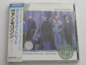 ヴァン モリソン / アイリッシュ ハートビート 税表記無3200円 デカ帯 32PD-485 VAN MORRISON & THE CHIEFTAINS / IRISH HEARTBEAT