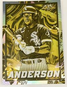 2022Topps MLBトレーディングカードインサート　ゴールドパラレル　ホワイトソックス7 ティム・アンダーソン　2013年 MLBドラフト1巡目　