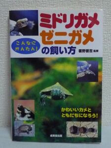 ミドリガメ・ゼニガメの飼い方 ★ 霍野晋吉 ■ 亀 カメ 世話 病気 海・陸・森・池や川にすむカメを大紹介 飼い方のコツ 写真 イラスト 繁殖