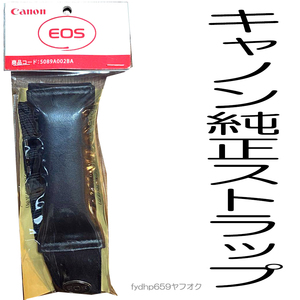 送料無料ネ「Canon 純正 EOS 伸縮 ワンハンドストラップ」一眼レフ デジタル カメラ ミラーレス キャノン ストラップ エンブレム ブラック