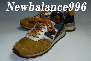 ATX826/最終価格！他で出品！早い者勝ち！ニューバランス/New Balance/NB996/24㎝/D/白/茶/US7/ロー/履き心地抜群！存在感抜群！注目の１足