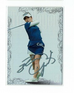 西村優菜 プラチナ箔 5枚限定 2023 日本女子プロゴルフ協会 JLPGA エポック社 EPOCH 女子ゴルフ /5 デコモリ サイン