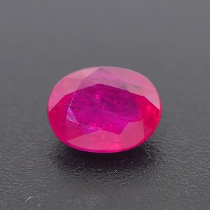 M2577【BSJD】天然 コランダム ルビー ルース 1.121ct ミャンマー産 中央宝石研究所 宝石鑑別書 分析報告書 付き