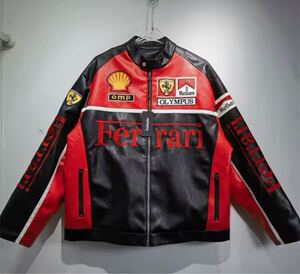 Ferrari puレザージャケット,秋冬,S-XL