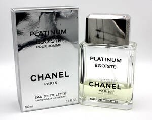 定価1.6万 CHANEL シャネル EGOSITE PLATINUM エゴイスト プラチナム オードゥ トワレット ヴァポリザター 香水 100ml 