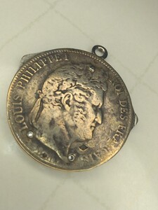 エロア　ELOI　コインナイフ　1838年製5フランス銀貨