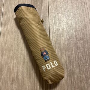 HA1065 POLO RALPH LAUREN ラルフローレン 折りたたみ傘 折り畳み傘 ベア 晴雨兼用 ベージュ