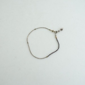 【美品】セメノ semeno *シルバービーズアンクレット*アクセサリーブレスレット銀(ac85-2411-14)【52K42】